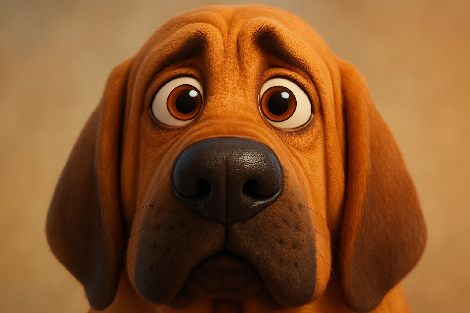 the faithful bloodhound, another cute illustration